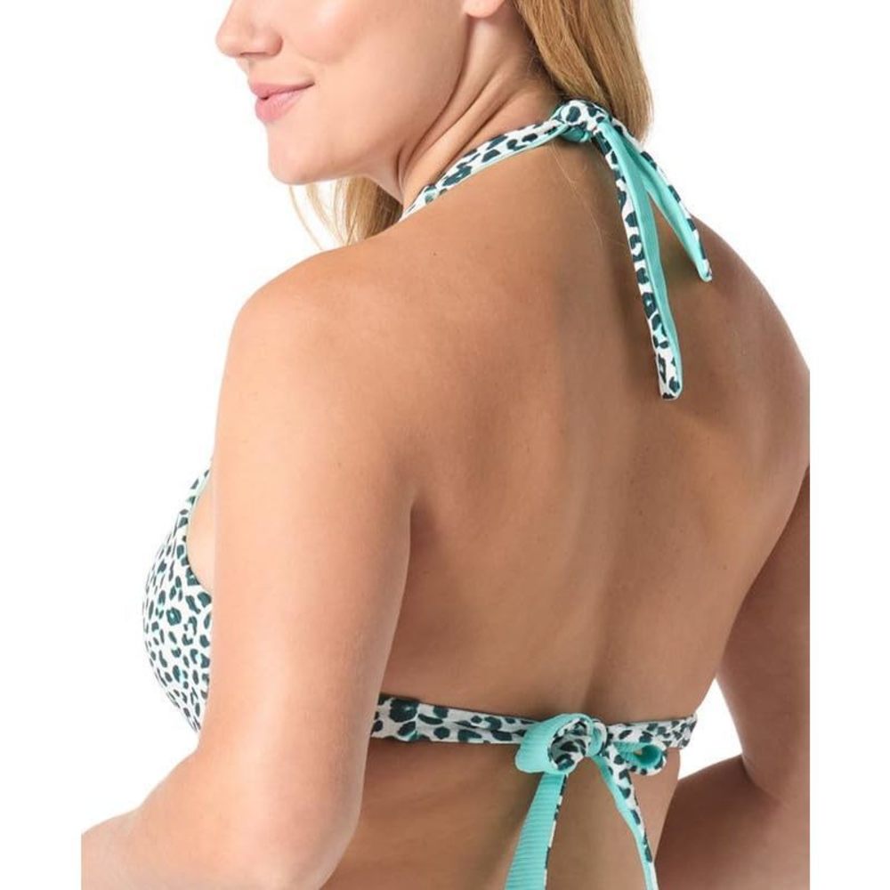 COCO REEF Women's Verso Reversible Twist-Front Bikini Top Jasper 32C/34C - Picture 3 of 4